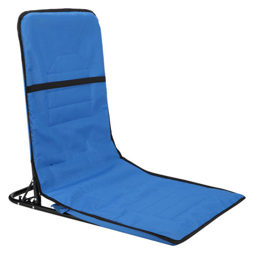 chaise lounge canvas bed blue portable folding beach mat adjustable floor chair