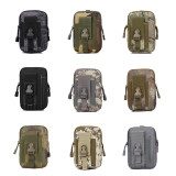600D Men Molle Sport Phone Bags Outdoor Army Camo Camping Tactical Belt Fanny Pack Waist Military Pouch Pack