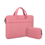 Popular 13 Inch Multifunction Dark Gray Waterproof Polyester Laptop Handbag For Macbook Air with Zipper Pocket For Mouse