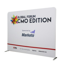 Portable aluminum advertising display equipment trades show 20 ft straight fabric display wall