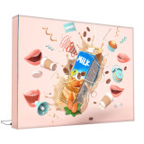 China Expomax High Quality Custom Design Aluminum Profile Floor Advertising Fabric 3D SEG Led Light box