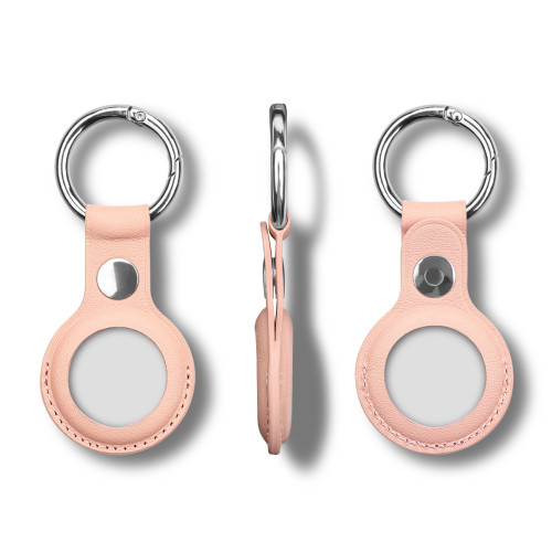 Luxury PU Leather Keychain Protective Cover for Apple Airtags Tracker Anti-Lost Airtag Case Sleeve Hang Cases Shell