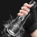 2000 LumensUsb  tail rope Type-c zoomable  XHP99 xhp50 18650 battery Best Camping Outdoor  USB Rechargeable LED Torch