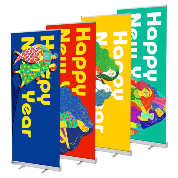 Digital Print Standard Size 80*200 100*200 120*200cm  Rollup Advertising Display Roll Up Banner Stand