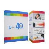 Portable easy to install trade show tv stand tension fabric 3x3 size exhibition booth