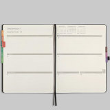 Customized 2022 Leather Agenda Business Planner with Stickers