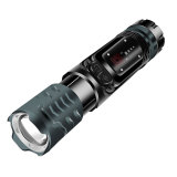 Zoomable  9000lumen Tactical Flashlight High Light Torch Camping Fishing xhp99+cob  Waterproof power bank display screen