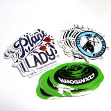 Customised Printed Waterproof Outdoor Stickers Permanent Adhesive PVC Die Cut Sticker Custom