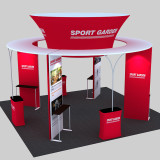 Super 3x3 custom size printing free design portable trade show exhibition photo booth display shell  backdrop stands