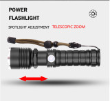 Rechargeable Torch Light,Powerful Rechargeable Tactical Led Flashlight,Torch Led Flashlight