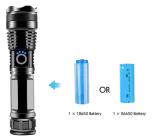 19W 4000lm Super Bright Tactical Flashlight 5 Modes Zoomable Water Resistant Day White Light USB Rechargeable flashlight