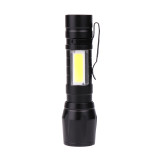 New arrival Good Quality Aluminum Alloy Material Mini COB LED Mini USB Rechargeable Tactical Torch Flashlight
