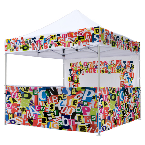 Easy opening high quality custom size printing pop up outdoor folding canopy show tent with promotion