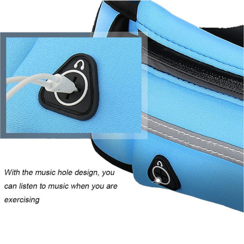 Fashion reflection waist bags phone belt bum fanny pack gym sport women ladies running belt with water bottle holder
