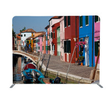 Portable tension fabric display stand wedding backdrop stand