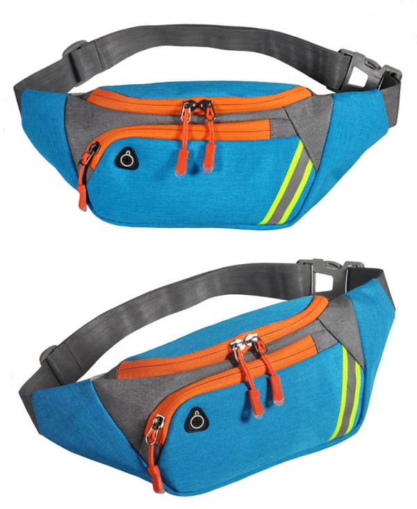 Wholesale Fashion Cheap Oxford Custom Logo Outdoor Travel Sport Waterproof Fanny Pack Woman Waist Bag For Running