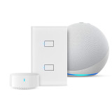 2 Way feedback Light Switch, US Standard 2GANG BroadLink Switch work with Alexa, Google Home and IFTTT