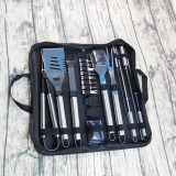 20 Pieces in One Handbag BBQ Tools Set Outdoor Barbeque Utensils Stainless Steel BBQ Grill Accessories Utencilios Para Barbacoa