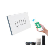 BroadLink S3-TC3 US 3Gang Smart Home Wall Switches Wifi No Netural Line Alexa/Google Voice Control Switch