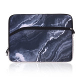 Hot Sale Custom Pattern Waterproof Neoprene Marble Laptop Sleeve Bag For Macbook Air With Zipper Pocket Outside For Business