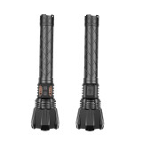 power display of XHP160 10000lumen  brightness ultra-long shot telescopic zoom 5 claw attack head tactical flashlight