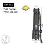 2000lumen high quality bright cob light flashlight tactical led rechargeable flashlight