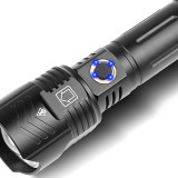 Powerful LED Flashlight type c  Recharge Zoom Torch IPX-6 Waterproof Tactical Flash Light by 26650/18650