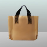 Custom Large Environmental Disposable Logo Plastic Shopping Bag With Handle