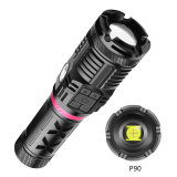 Brightest  XHP90 +COB Blue/green/red Light Powerful Torch Super Waterproof Zoom Hunting Light Use 18650 Or 26650 Battery