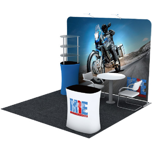 tension fabric portable backdrop photo exhibition pop up booth stands trade shows