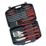 BQ 260 Amazon Top Barbecue Grill Set Cleaning Brush Private Label BBQ Tool Box Grill Tongs Portable Tools Box Set