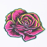 High Quality Custom Adhesive Pvc Waterproof Fashionable Flower Butterfly Stickers