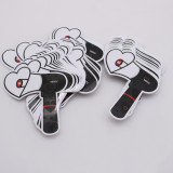 High Quality Custom Adhesive White Pvc Vinyl Luggage Die Cut Logo Sticker Label