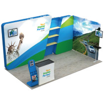 Super popular portable 3x3 outdoor tension fabric trade show booth/exhibition booth display for sale