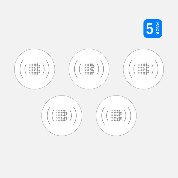 5Pcs Waterproof PVC Material NFC Stickers Smart Adhesive NTAG215 Tags For iOS and Android