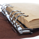 Customized Vintage Leather Cover Travel Planner Journal
