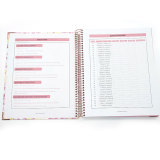 2021 2022New Customized Daily Printing Paper Cover Single Coil Spiral Agenda Planner