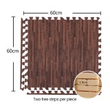 60*60cm T Pattern Trade Show Rugs Splice Wood Grain Foam Mats Fitness Gym Exercise Soft Floor Blanket