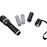 Hot selling self defense powerbank 18650 battery bright night hunting equipment led torch flashlight