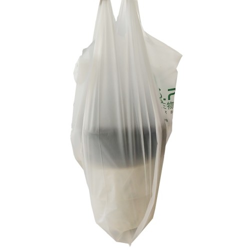 Custom reusable biodegradable plastic grocery shopping bags with logos