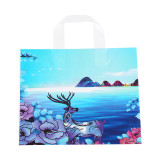 wholesale custom fast delivery printed logo handle plastic shopping bag