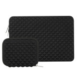 Manufacturer custom laptop case  liner bag rhombus diving material computer sleeve