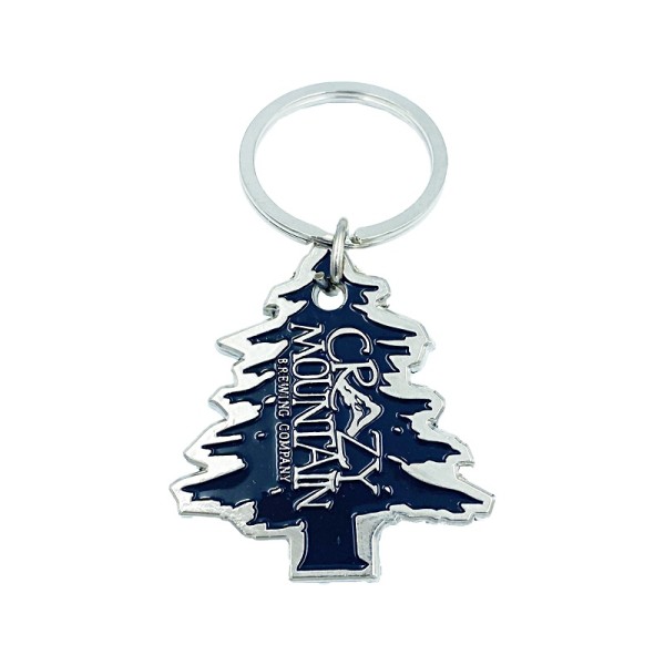 High quality wholesale custom tree shape keychain beer opener zinc alloy metal bottle opener black