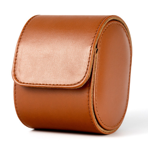 Luxury PU Leather Watch Storage Box Travel Single Watch Case Watch Gift Box for Christmas Anniversary Birthday