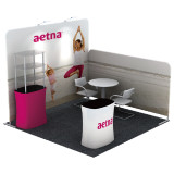 Super popular portable 3x3 outdoor tension fabric trade show booth/exhibition booth display for sale