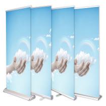 Custom Digital Printed Retractable Aluminium Roll Up Banner Stand