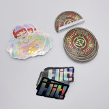 High Quality Custom Self Adhesive Holographic PVC Die Cut Stickers