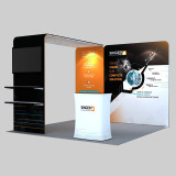 Super 3x3 custom size printing free design portable trade show exhibition photo booth display shell  backdrop stands