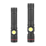 1000 Lumens Super Bright USB Rechargeable Led Flashlight T6  +COB LED Brightest Flashlights Tactical Flashlight with 18650