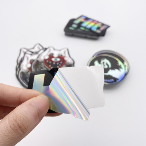 High Quality Custom Self Adhesive Holographic PVC Die Cut Stickers